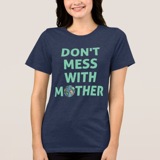 Morre met moeder! Tri-Blend shirt (Voorkant)