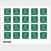 Morre met moeder! vierkante sticker (Vel)
