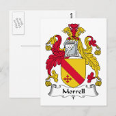 Morrell Family Crest Briefkaart (Voorkant / Achterkant)