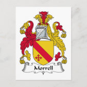 Morrell Family Crest Briefkaart (Voorkant)