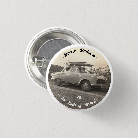 Morrie Madness Ronde Button 3,2 Cm (Voorkant /achterkant)