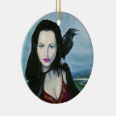 "Morrigan" Goddess Ornament/Pendant Keramisch Ornament (Rechts)