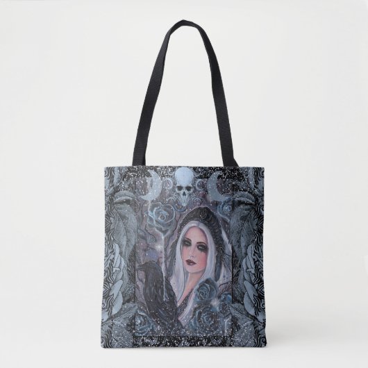 Morrigan godin met raaf door Renee Tote Bag (Voorkant)