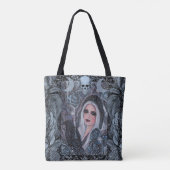 Morrigan godin met raaf door Renee Tote Bag (Achterkant)