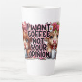 Morrige Hooglandkoe Latte Mok (Voorkant)