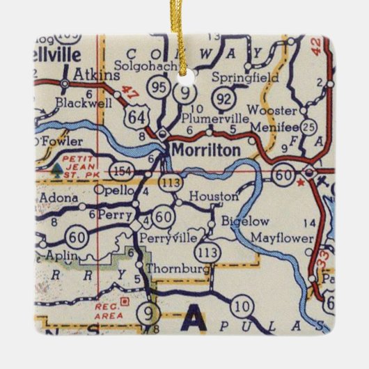 Morrilton AR Keramisch Ornament (Voorkant)