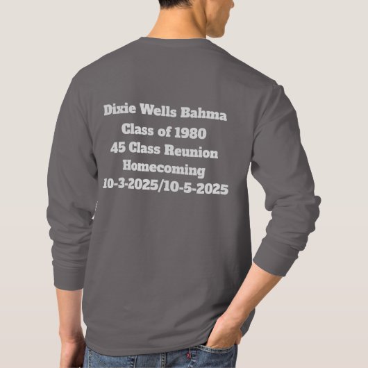Morrilton High School Class of 1980 Reunion shirt (Achterkant)