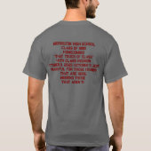 Morrilton High School Class of 1980 Reunion shirt (Achterkant)