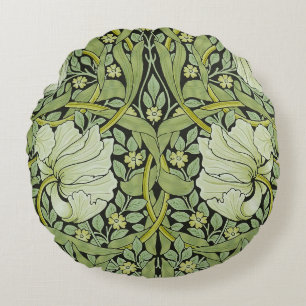 Morris 1876  Pimpernel Bloemenpatroon Rond Kussen