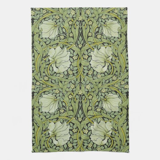 Morris 1876  Pimpernel Bloemenpatroon Theedoek (Verticaal)