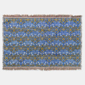 Morris  1882 Blauwe Achtergrond Bloempatroon Deken (Voorkant)