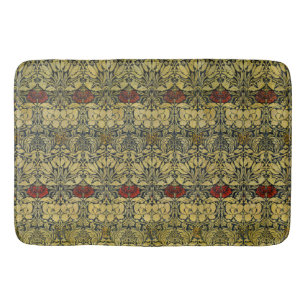 Morris  1890 Tulp & Roos Pattern Golden Badmat