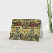 Morris 1890 Tulp & Roos Pattern Golden Bedankkaart (Achterkant)