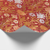 Morris -  1893 Roos & Lily Flower Pattern Cadeaupapier (Hoek)