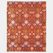 Morris -  1893 Roos & Lily Flower Pattern Fleece Deken (Voorkant)