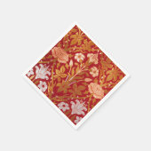 Morris - 1893 Roos & Lily Flower Pattern Servet (Hoek)
