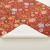 Morris - 1893 Roos & Lily Flower Pattern Sherpa Deken (3/4)