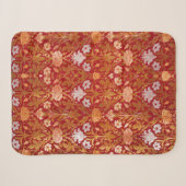 Morris - 1893 Roos & Lily Flower Pattern Sherpa Deken (Voorkant (horizontaal))