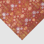Morris -  1893 Roos & Lily Flower Pattern Tissuepapier (Detail)