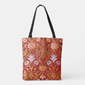 Morris -  1893 Roos & Lily Flower Pattern Tote Bag (Achterkant)