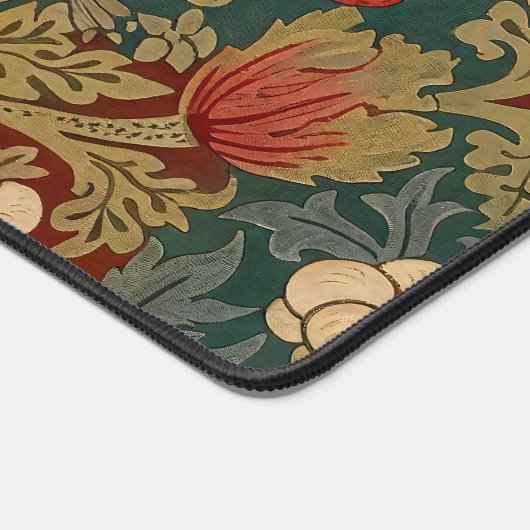 Morris - Aardbeiendief #2 Bloempatroon Bureaumat (Hoek)