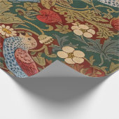 Morris - Aardbeiendief #2 Bloempatroon Cadeaupapier (Hoek)