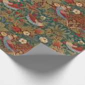 Morris - Aardbeiendief #2 Bloempatroon Cadeaupapier (Hoek)