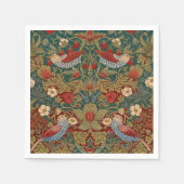 Morris - Aardbeiendief #2 Bloempatroon Servet (Voorkant)