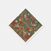 Morris - Aardbeiendief #2 Bloempatroon Servet (Hoek)