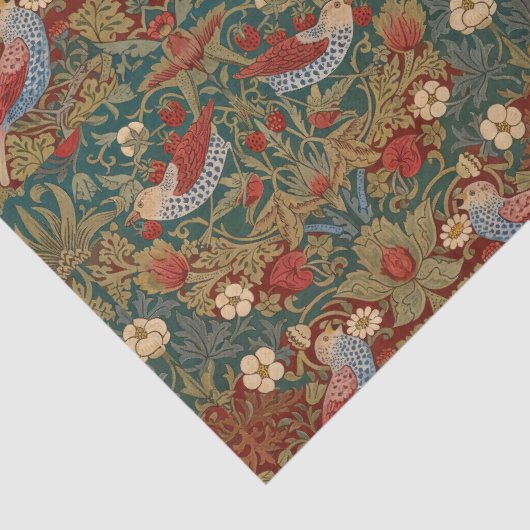 Morris - Aardbeiendief #2 Bloempatroon Tissuepapier (Detail)