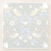 Morris - Aardbeiendief, beroemd design Glazen Onderzetter (Achterkant)