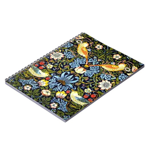 Morris - Aardbeiendief, beroemd patroon, Notitieboek (Linkerzijde)