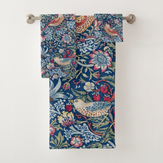 Morris -  Aardbeiendief Bloemenpatroon Bad Handdoek (Insitu)