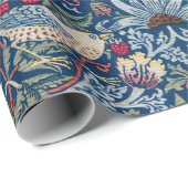 Morris -  Aardbeiendief Bloemenpatroon Cadeaupapier (Rol Hoek)