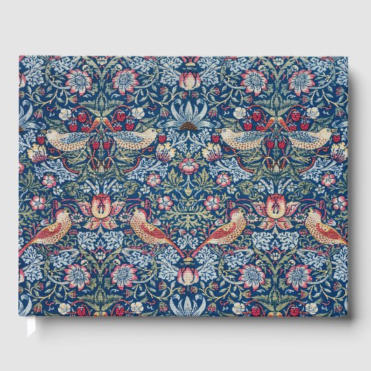 Morris -  Aardbeiendief Bloemenpatroon Gastenboek (Voorkant)