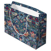 Morris - Aardbeiendief Bloemenpatroon Groot Cadeauzakje (Achterkant Gekanteld)