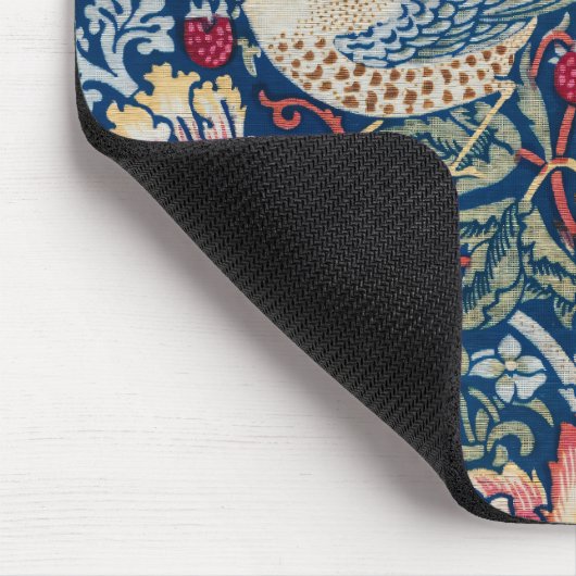 Morris -  Aardbeiendief Bloemenpatroon Muismat (Hoek)