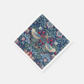 Morris - Aardbeiendief Bloemenpatroon Servet (Hoek)