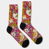 Morris Aardbeiendief Frambozenrood Limoen Bloem Sokken (Rechts)