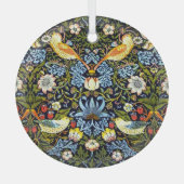 Morris - Aardbeiendief Glas Ornament (Voorkant)