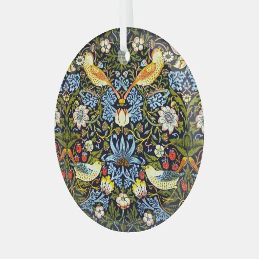 Morris - Aardbeiendief Glas Ornament (Voorkant links)