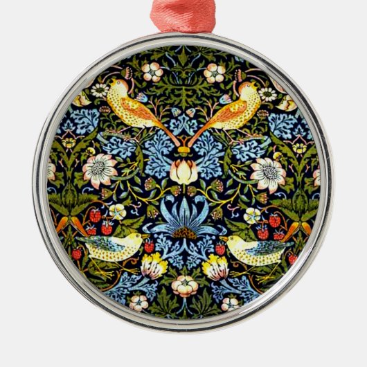 Morris - Aardbeiendief Metalen Ornament (Voorkant)