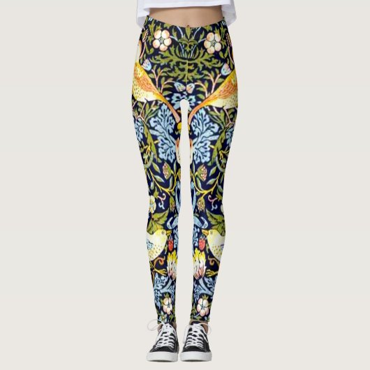 Morris - Aardbeiendief, populair patroon, Leggings (Voorkant)