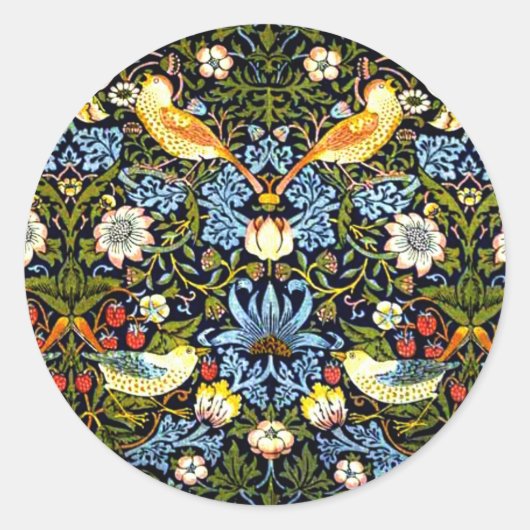 Morris - Aardbeiendief Ronde Sticker (Voorkant)