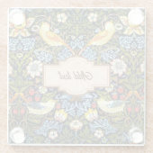 Morris - Aardbeiendief SJABLOON Glazen Onderzetter (Achterkant)