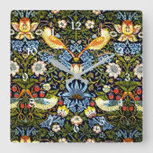 Morris - Aardbeiendief Vierkante Klok (Voorkant)