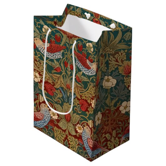 Morris - Aardbevenvanger  #2 Bloempatroon  Medium Cadeauzakje (Voorkant Gekanteld)