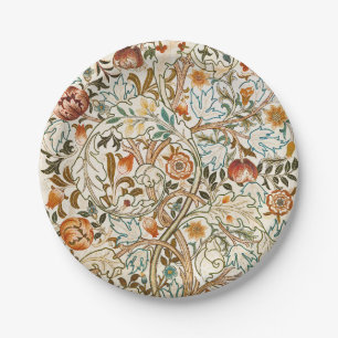 Morris Acanthus Floral Crewel Borduurpatroon Papieren Bordje