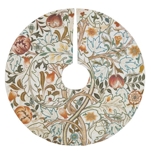 Morris Acanthus Floral Crewel Embroidery Pattern Kerstboom Rok (Voorkant)