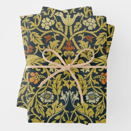 Morris Acanthus Leaves Twining Stem Flowers Carpet Inpakpapier Vel (In situ)